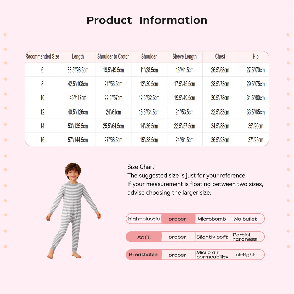 Children Special Needs Adaptive Clothing Long Sleeve Anti-Strip Back Zipper Striped Rompers Boys Girls Wearing All Day Jumpsuit