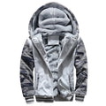 Men's Fleece-Lined Zip-Up Hoodie – Thick Warm Winter Sweatshirt Jacket, Sizes M–5XL