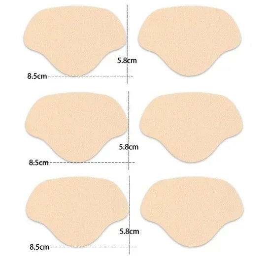 Heel Repair Subsidy Sticky Shoes Hole Sneakers Insoles Patch Heel Pads Heels Sticker Protector Foot Care Anti-Wear Inserts 6 PCS