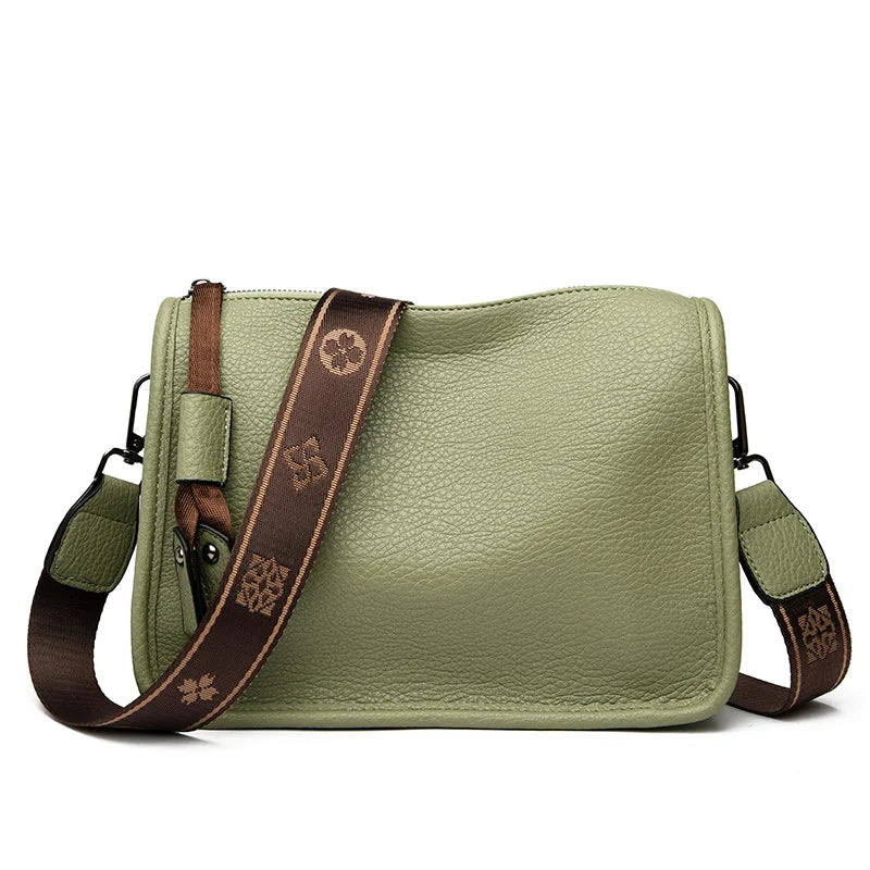 Women's Genuine Cowhide Leather Tote Bag – Luxury Soft Leather Shoulder and Crossbody Handbag