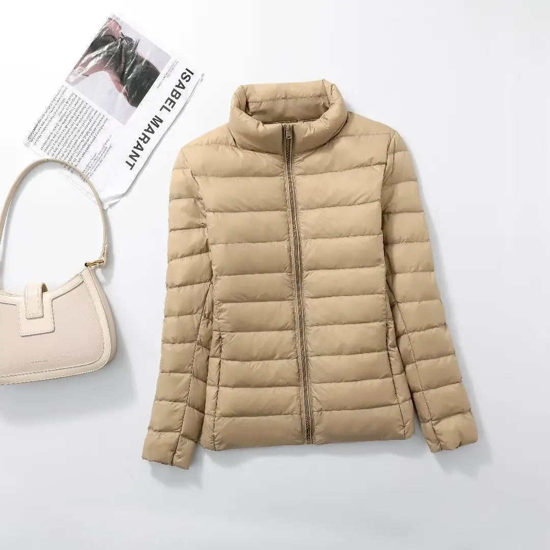 Women’s Lightweight Packable Puffer Jacket – Short Casual Quilted Coat