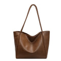 Casual PU Tote Bag 2024 Hot Selling Large Capacity Handbag Solid Color Fashion Handbag Fashion Shoulder Bag Bolso De Mujer