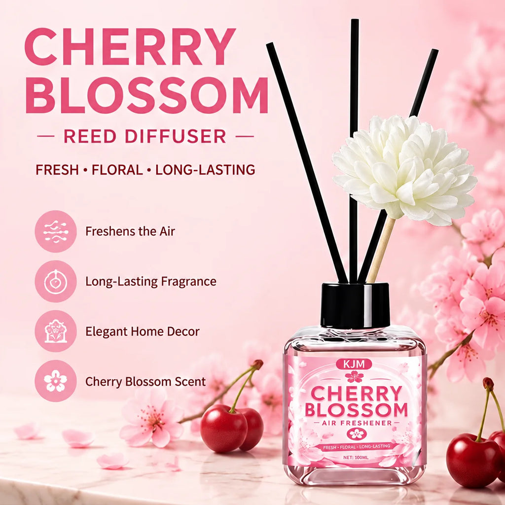 Cherry Blossom Fragrance Diffuser – Long-Lasting Air Freshener for Car and Home