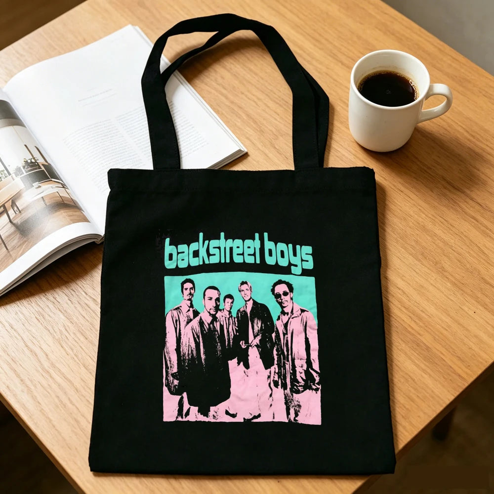 Backstreet Boys tote bag shoulder  foldable sac cabas shopper shopping woman