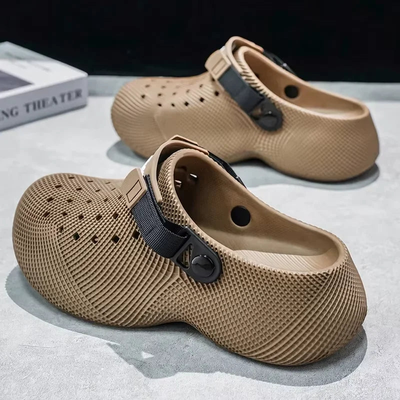 Summer Mens Sandals Outdoor Fashion Slippers Breathable Lightweight Man Beach Sandals Thick Sole Non Slip Casual Garden Shoes