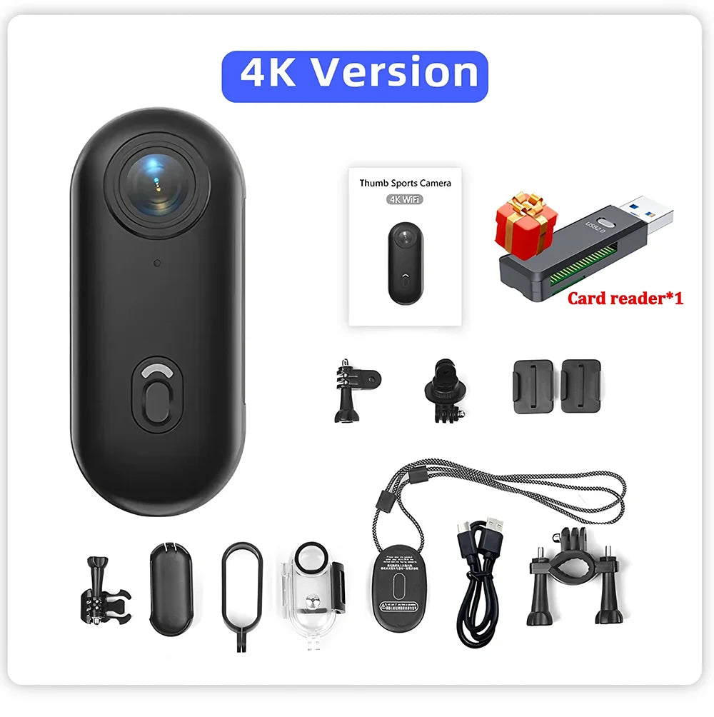 Mini 1080P/ 4K Pocket Magnetic POV Vlog Cam Body Chest Recorder Wireless WiFi Waterproof Action Camera Helmet Bicycle Sports