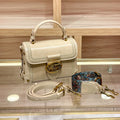 Women's handbag 2025 new autumn and winter high-end retro wide shoulder strap fashionable single shoulder crossbody bag