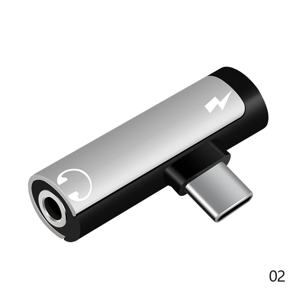 Upgrade Type C To 3.5mm Jack TypeC Audio Splitter Headphone Cable Usb-C Earphone Aux 3.5mm Adapter Charger For Xiaomi Huawei