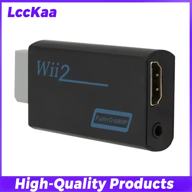 Full HD HDMI-Compatible Adapter For Wii Console Converter with 3.5mm Jack Audio Video Cable 720P For PC HDTV Monitor Display