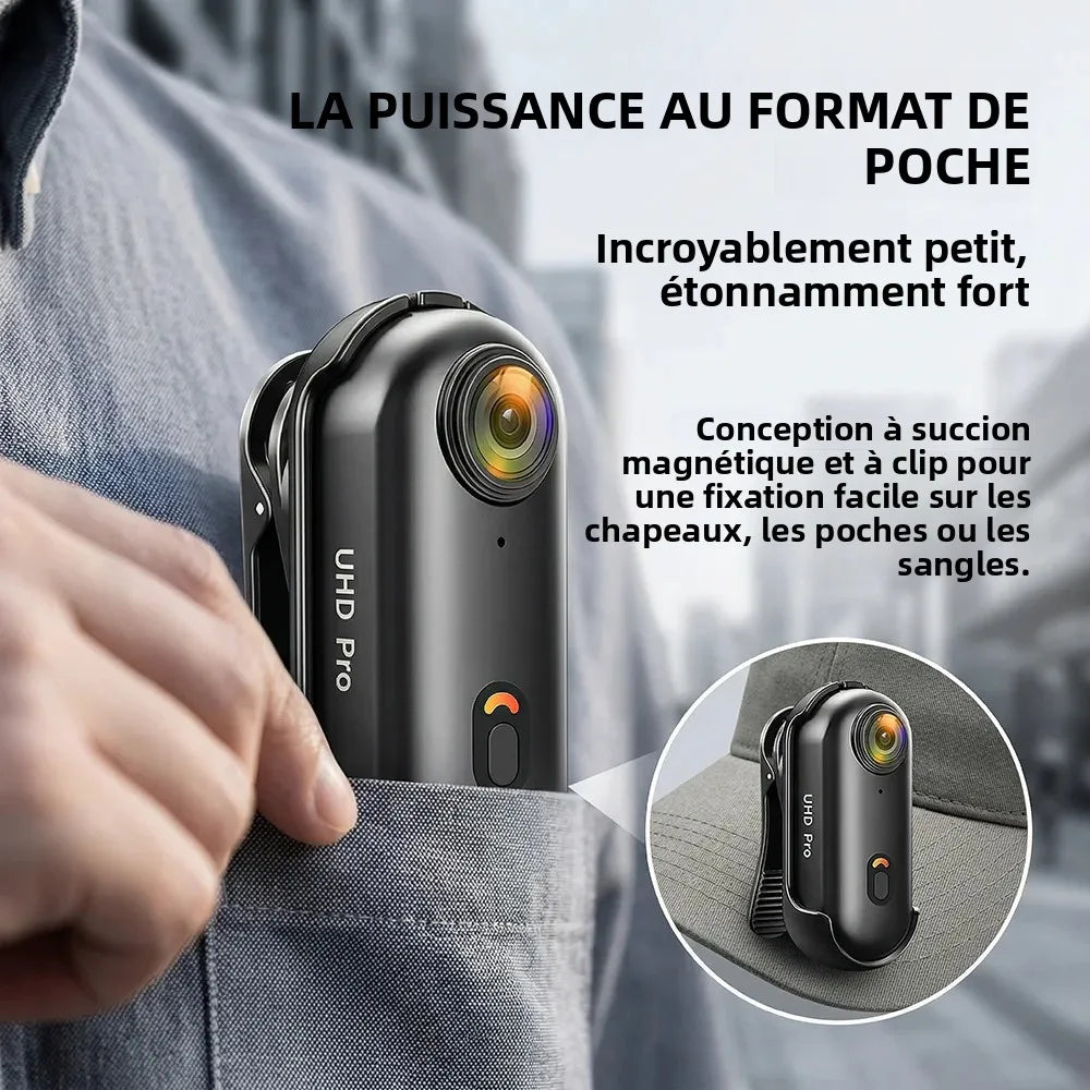Mini 1080P/ 4K Pocket Magnetic POV Vlog Cam Body Chest Recorder Wireless WiFi Waterproof Action Camera Helmet Bicycle Sports