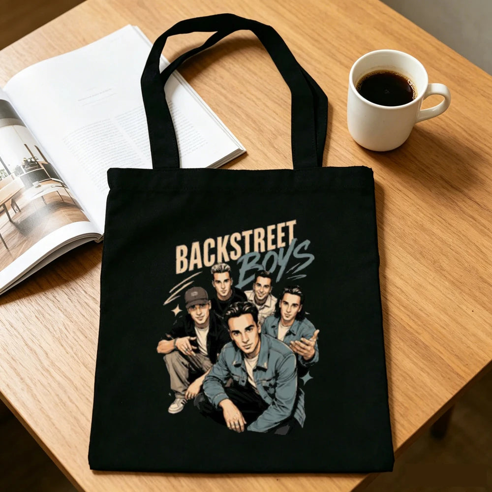 Backstreet Boys tote bag shoulder  foldable sac cabas shopper shopping woman