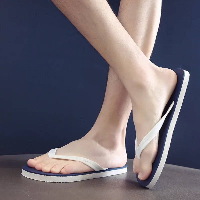 Men Shoes Summer Beach Sandals Anti-slip Fashion Outdoor Breathable Casual Couple Beach Sandal Flip Flops Shoes Slippers Men