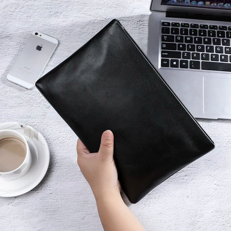 SENOFAN 2025 Clutches Bag Men Envelope Bag Handbag Genuine Leather Sheepskin Wallet Pouch Male Clutch Business Phone Bag Male