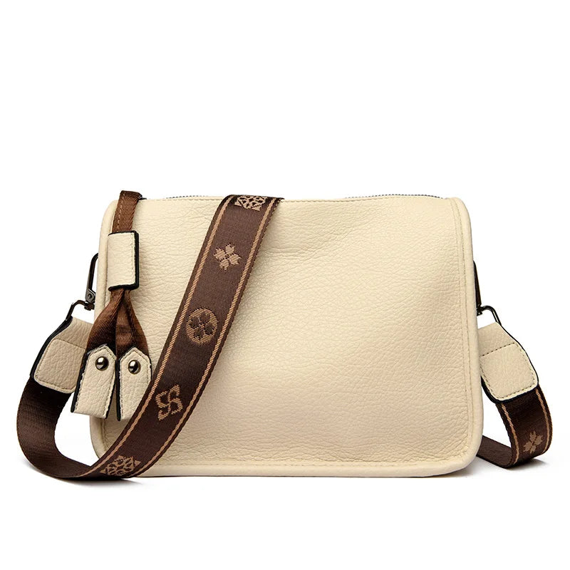 Women's Genuine Cowhide Leather Tote Bag – Luxury Soft Leather Shoulder and Crossbody Handbag