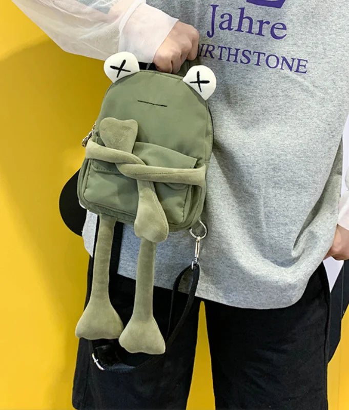 Cute Frog Cartoon Crossbody Bag – Trendy Women's Shoulder Bag
