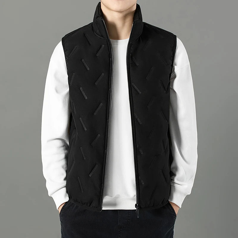 Men’s Fleece-Lined Outdoor Vest – Windproof Casual Waistcoat for Autumn & Winter