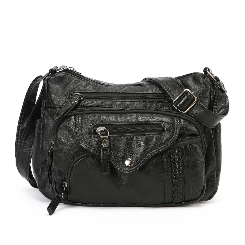 Women's Luxury Leather Tote Bag – Casual Designer Shoulder and Crossbody Handbag