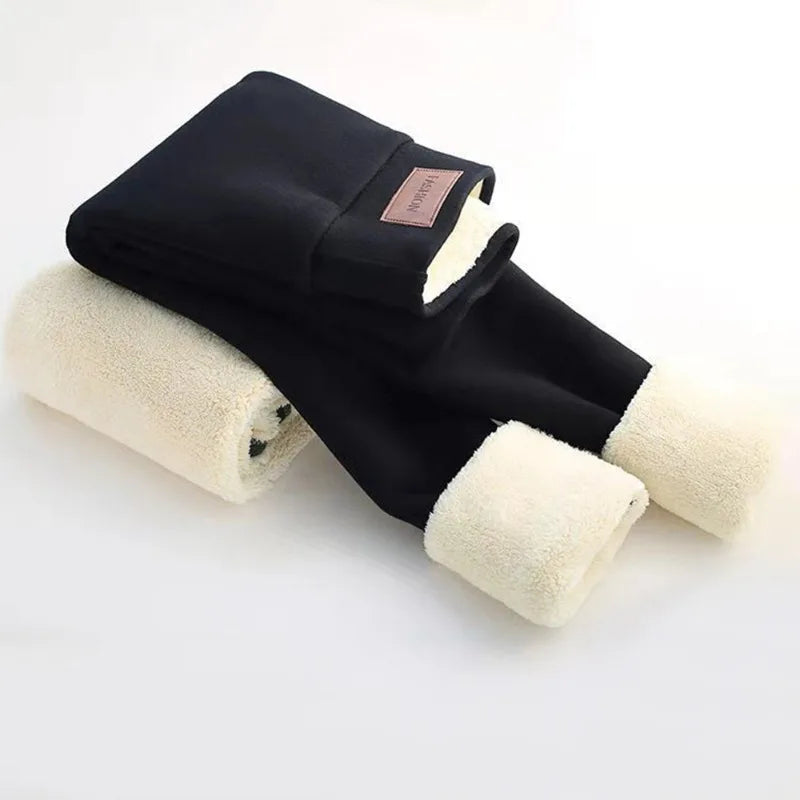 Women’s Fleece-Lined Thermal Leggings – High-Stretch Warm Winter Tights