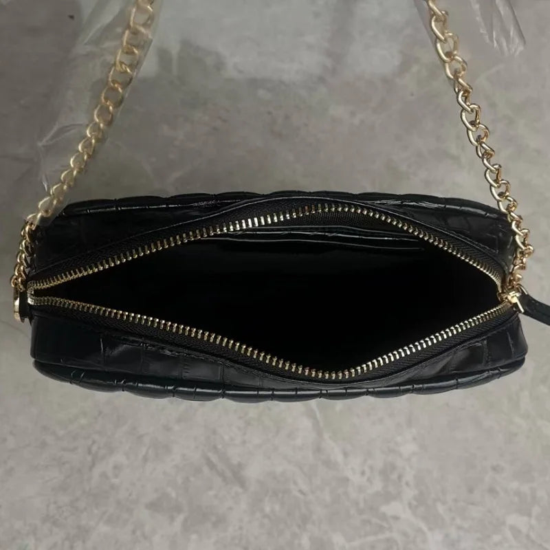 Women's PU Leather Square Crossbody Bag – Stylish Shoulder Messenger Handbag