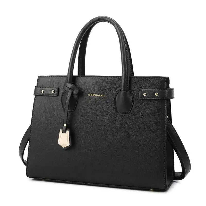 Women's Leather Handbag – Elegant Top-Handle Shoulder and Crossbody Bag
