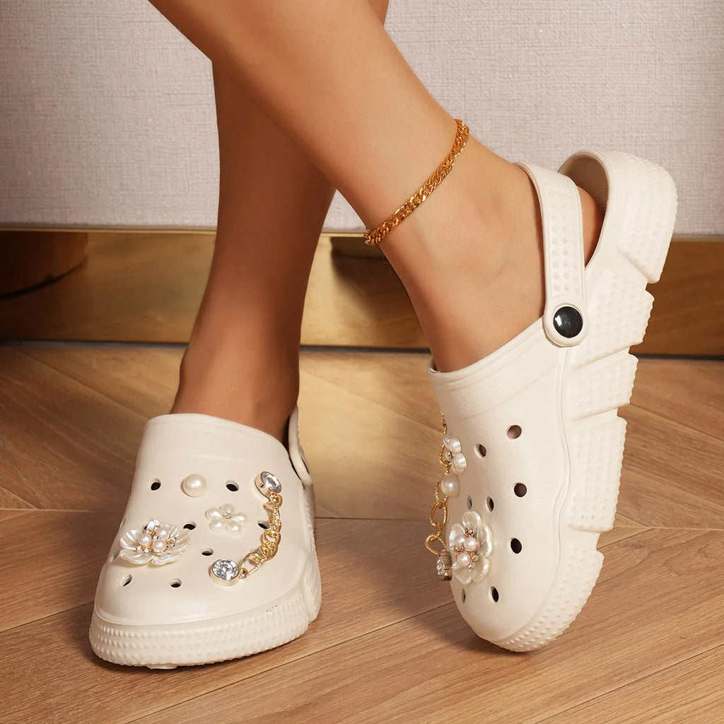 Lightweight Clog and Mules, EVA Garden Shoes, Non-Slip Sandals, Comfortable Slip-On Shoes for Indoor Outdoor, Beach Slippers 888