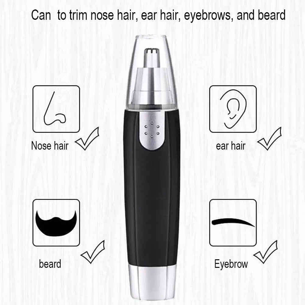 Cordless Nose And Ear Hair Trimmer Nose And Ear Cleaning Trimmer For Painless Facial And Eyebrow Grooming Razor Nasal Hair Knife