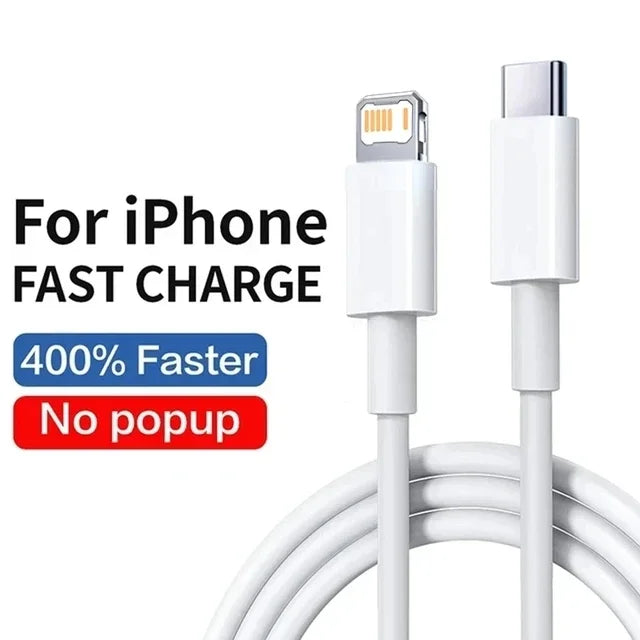 20W PD USB to Lighting USB C to Lighting Fast Charger Cable For Apple iPhone 14 13 12 11 Pro Max X XR Plus iPad Data Sync Line