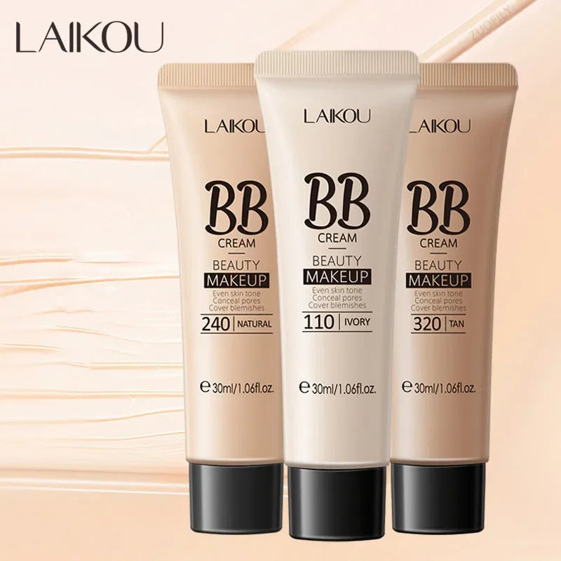 BB Cream Base Makeup Long Lasting Waterproof Brighten Skin Tone Cover Blemishes 30ml Concealer Foundation Liquid Face Makeup