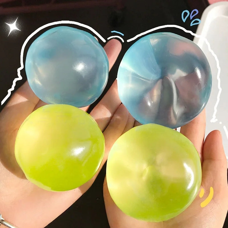 1PC Squishy Mochi Squeeze Toys Sensory Fidget Toys for Adults Transparency Coconut Oil Squeeze Toy Stress Relief Sensory Toy