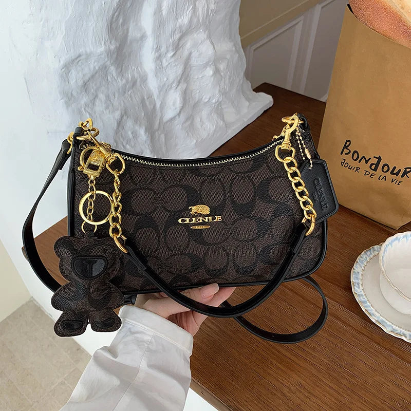 High-end style handbag for women, 2026 new model, unique and fashionable, trendy, retro, simple and elegant small square bag, cr