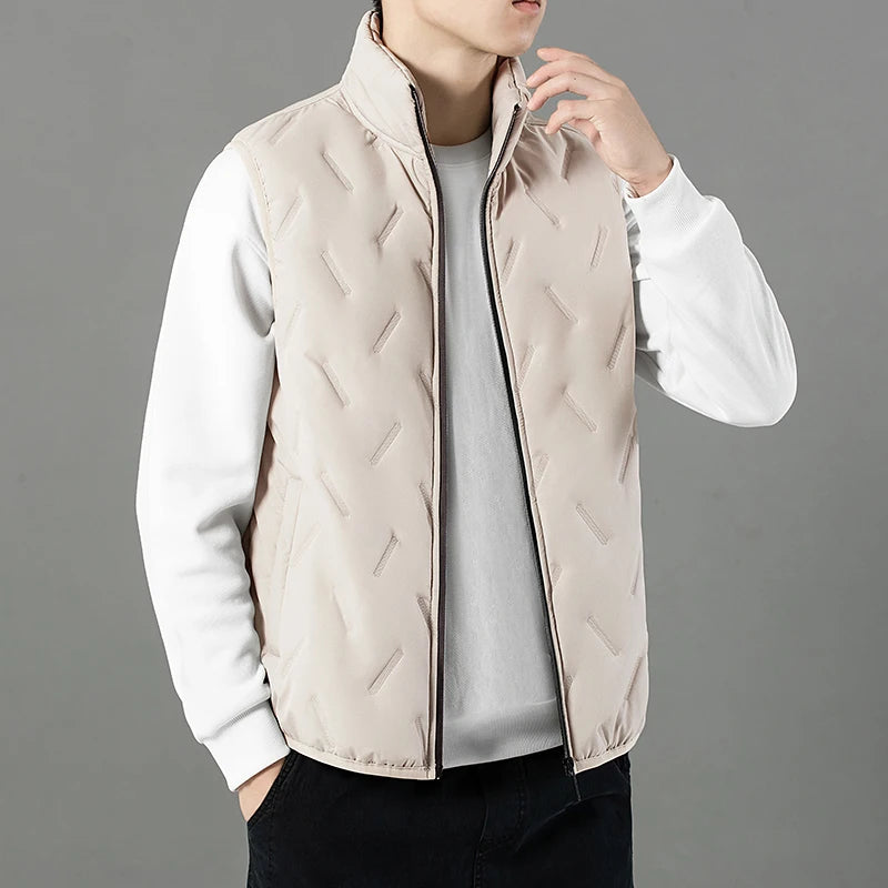Men’s Fleece-Lined Outdoor Vest – Windproof Casual Waistcoat for Autumn & Winter