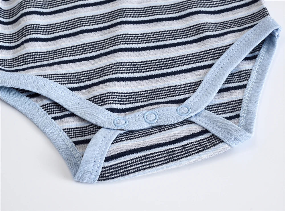 Baby Striped Long-Sleeve Bodysuit – Everyday One-Piece Outfit