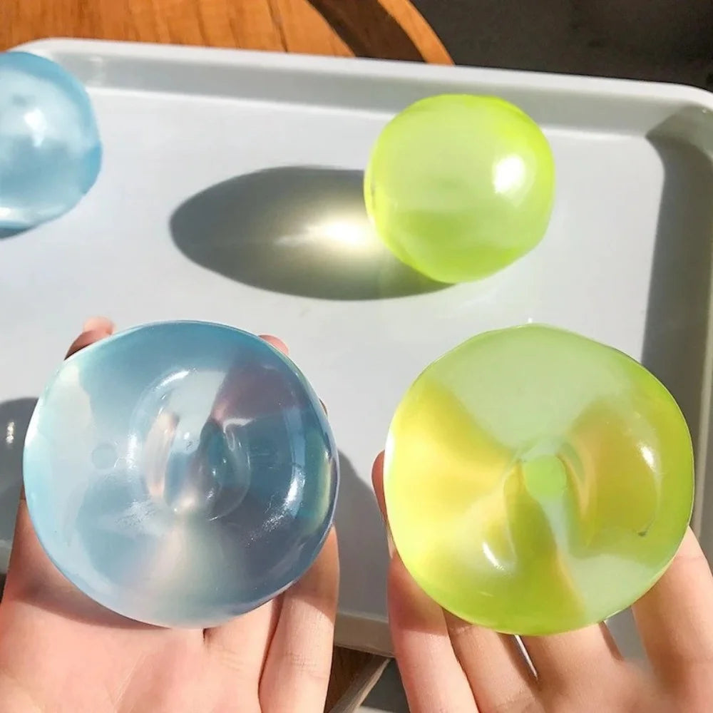 1PC Squishy Mochi Squeeze Toys Sensory Fidget Toys for Adults Transparency Coconut Oil Squeeze Toy Stress Relief Sensory Toy
