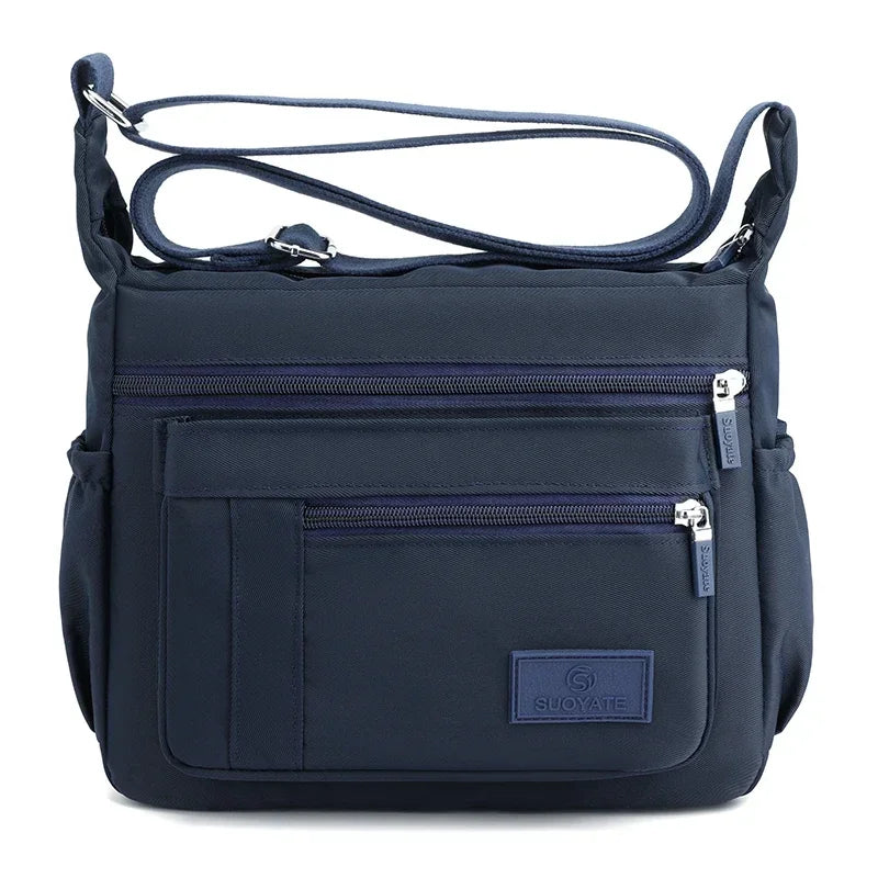Women's Waterproof Nylon Crossbody Bag – Lightweight Shoulder Messenger Bag