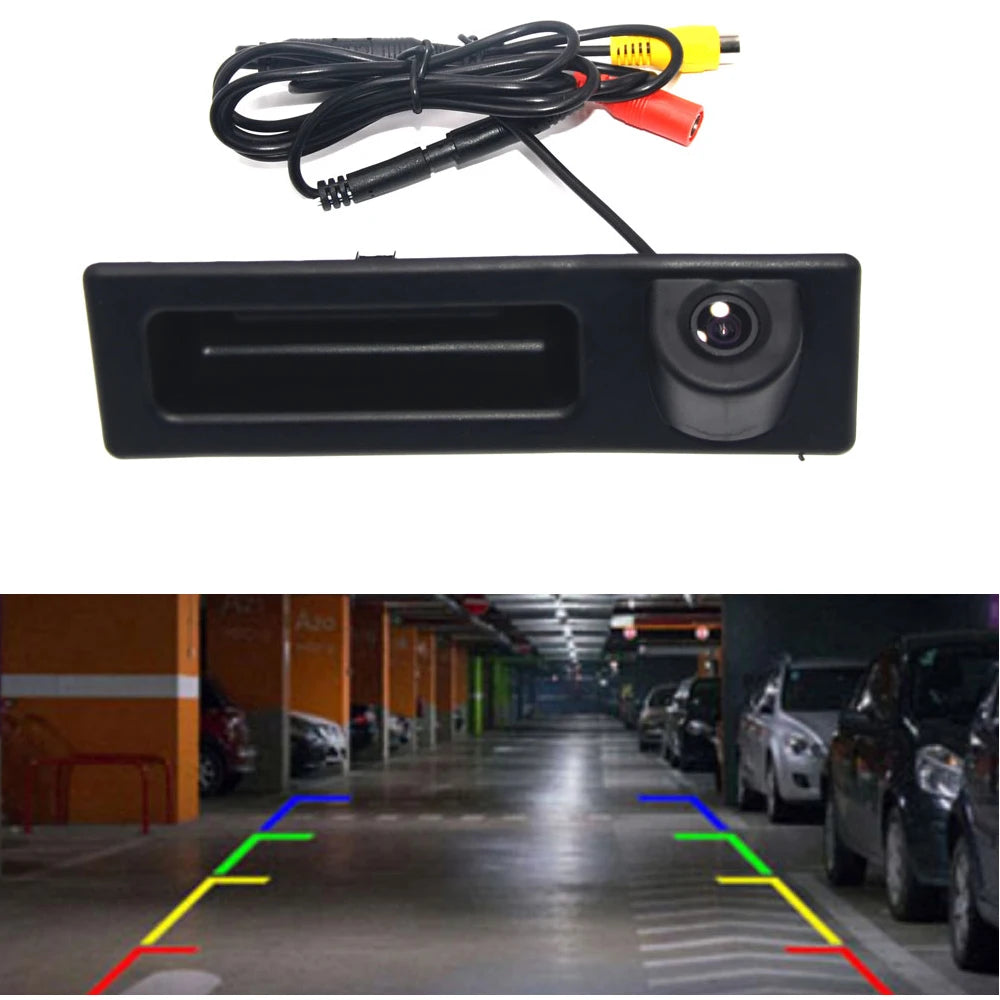 Trunk Handl Car Rear View Camera Auto Parking for BMW 5 series F10 F11/ 3 F30 F31 F32/X3 F25/X4 F26/X5 F15/X6 F16 Monitor