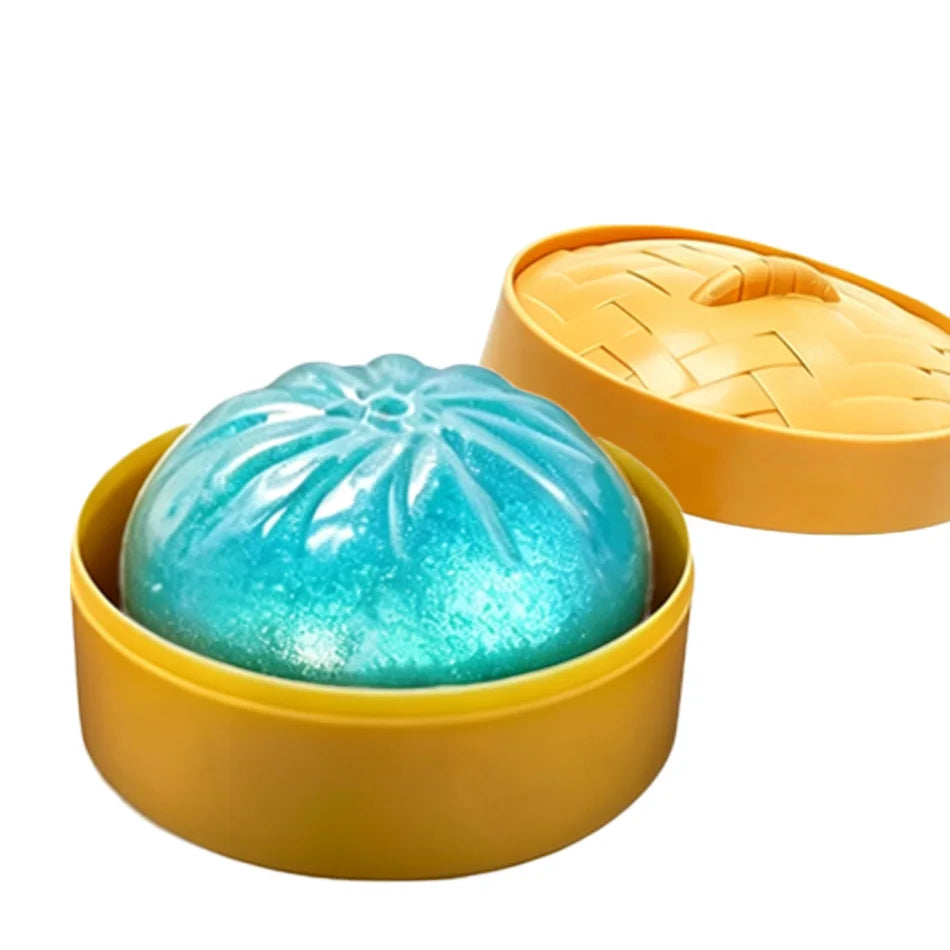 Glitter dumpling squishies Glitter Dumpling Squishy with Box Dumplings Sensory Dumpling Pressure Toy for Stress Relief