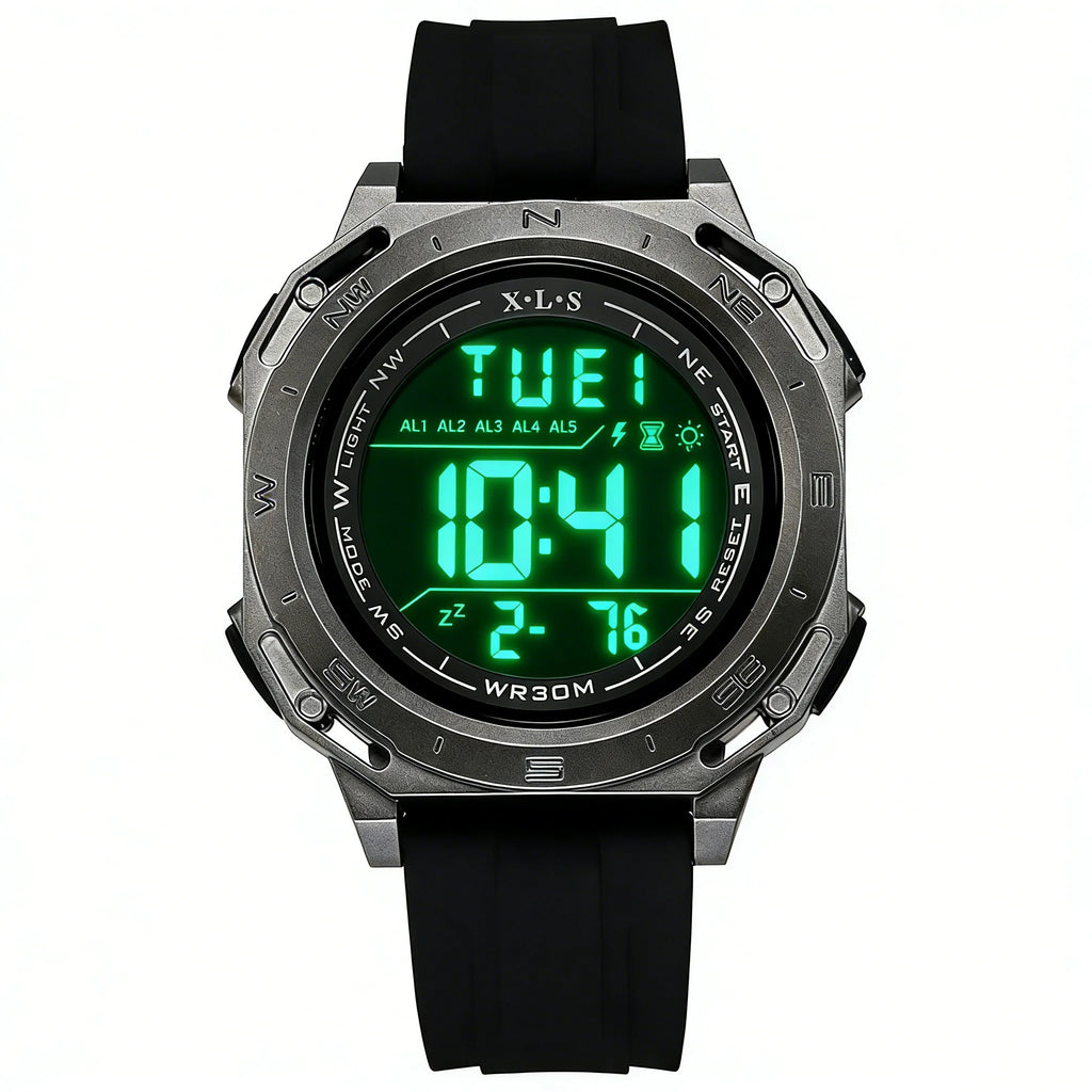 Electronic Sports Watch for Men Children Teen Luminous Waterproof Digital Wristwatch Stopwatch Date Alarm Clock Silicone Strap