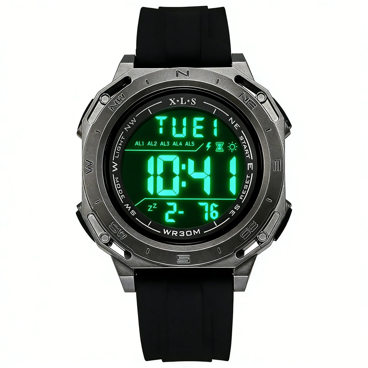 Electronic Sports Watch for Men Children Teen Luminous Waterproof Digital Wristwatch Stopwatch Date Alarm Clock Silicone Strap