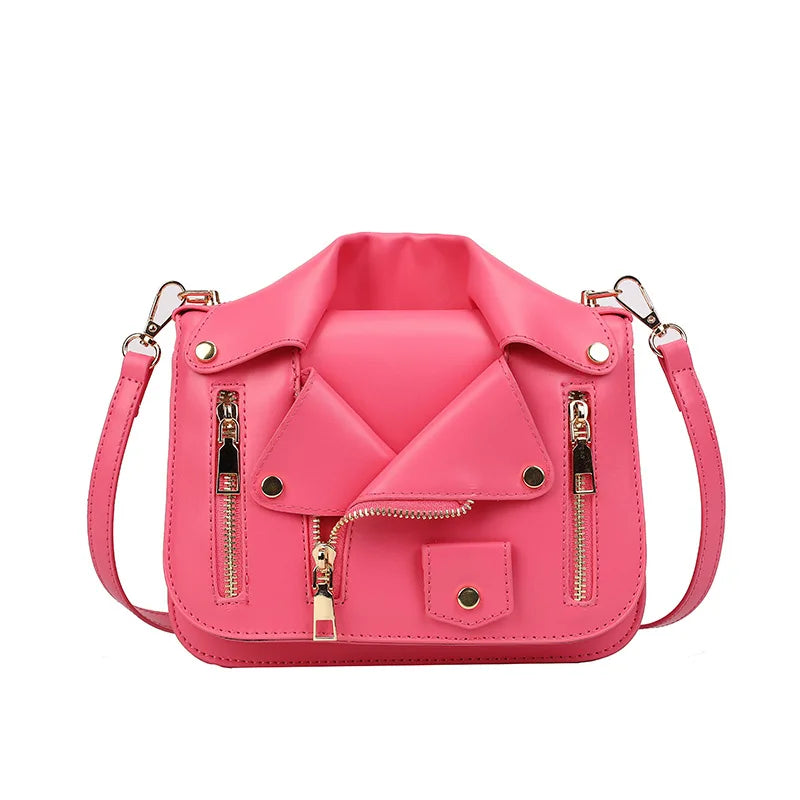 Women's PU Leather Mini Square Crossbody Bag – Trendy Shoulder Handbag