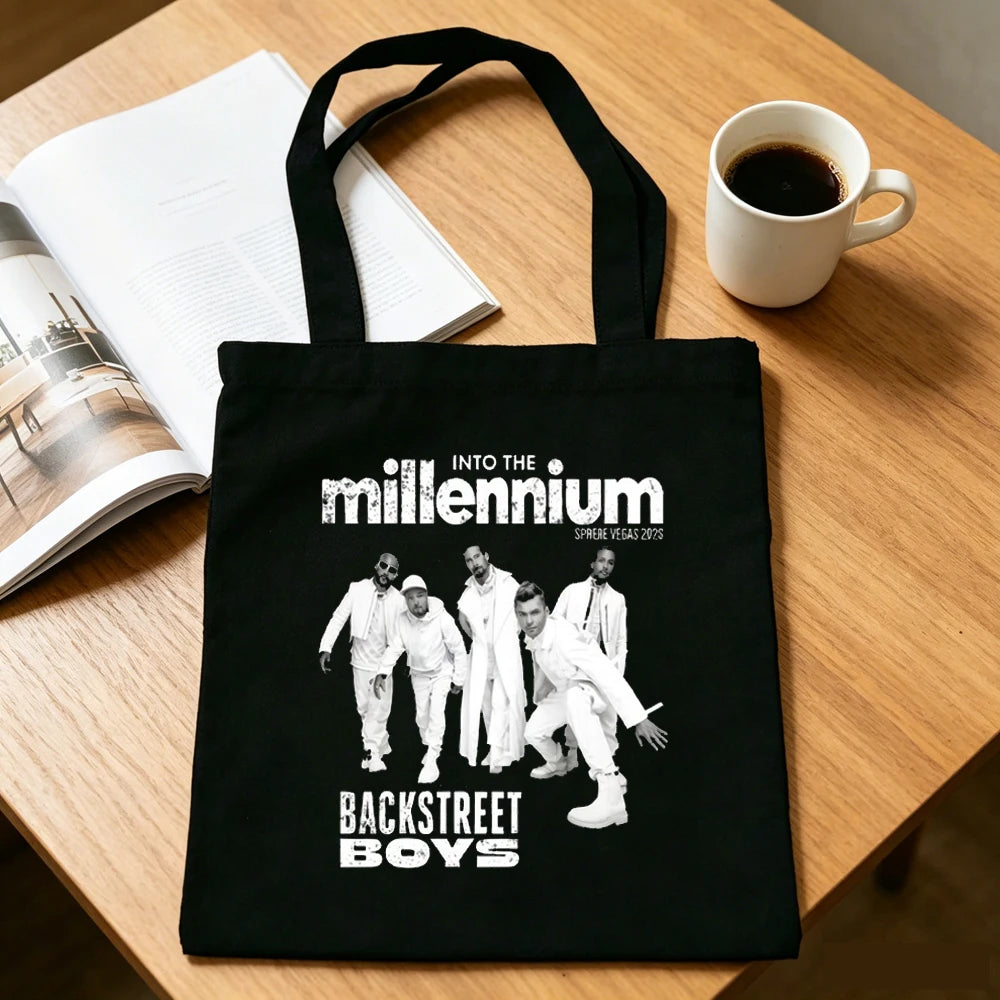 Backstreet Boys tote bag shoulder  foldable sac cabas shopper shopping woman