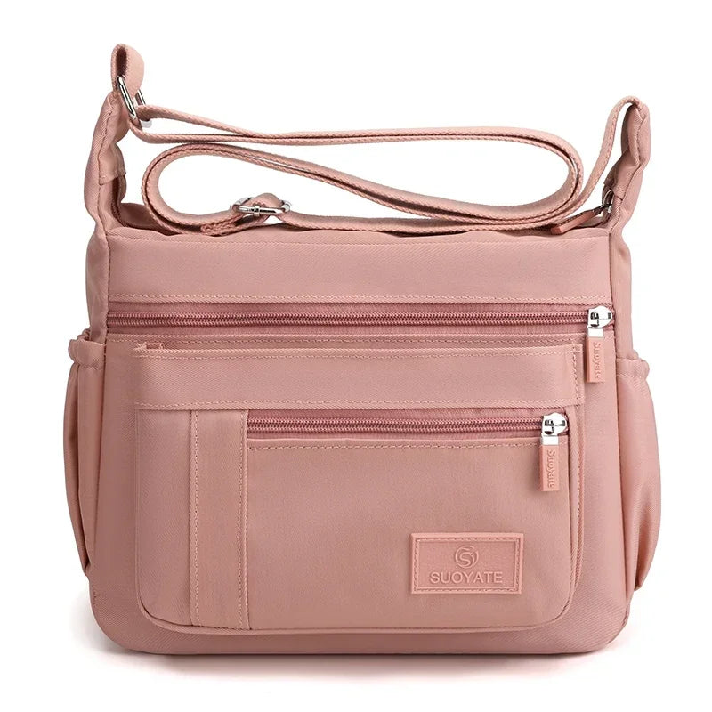 Women's Waterproof Nylon Crossbody Bag – Lightweight Shoulder Messenger Bag