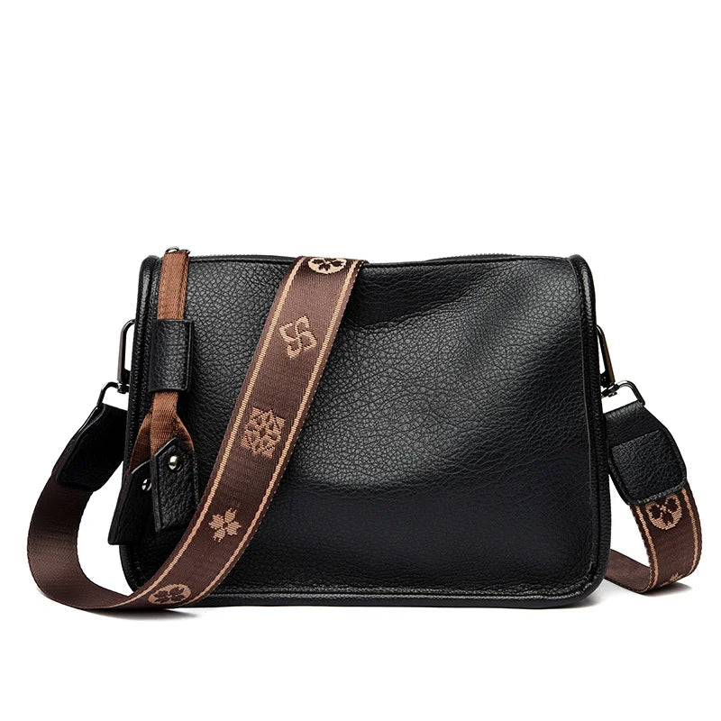Women's Genuine Cowhide Leather Tote Bag – Luxury Soft Leather Shoulder and Crossbody Handbag