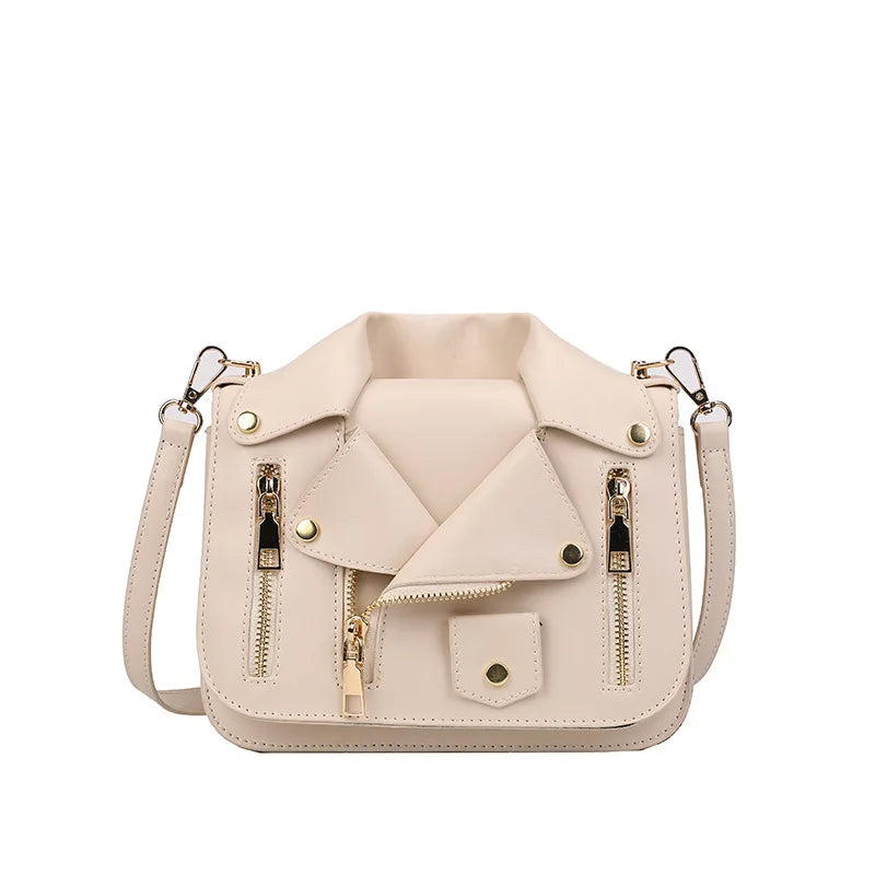 Women's PU Leather Mini Square Crossbody Bag – Trendy Shoulder Handbag