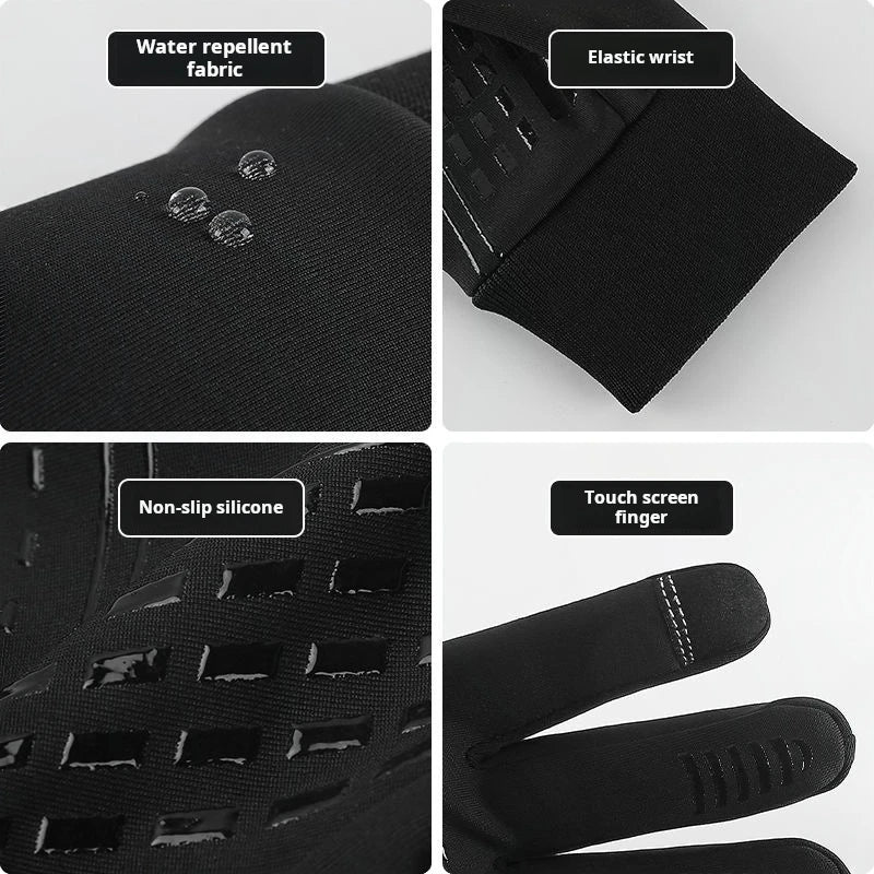 Unisex Thermal Touchscreen Gloves – Warm Fleece Winter Gloves for Running, Skiing and Outdoor Sports