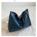 Women Tote Bag Fashion Underarm Pouch Large Capacity Soft Pu Leather Shoulder Bag Retro Crossbody Bag Casual Portable BucketBags