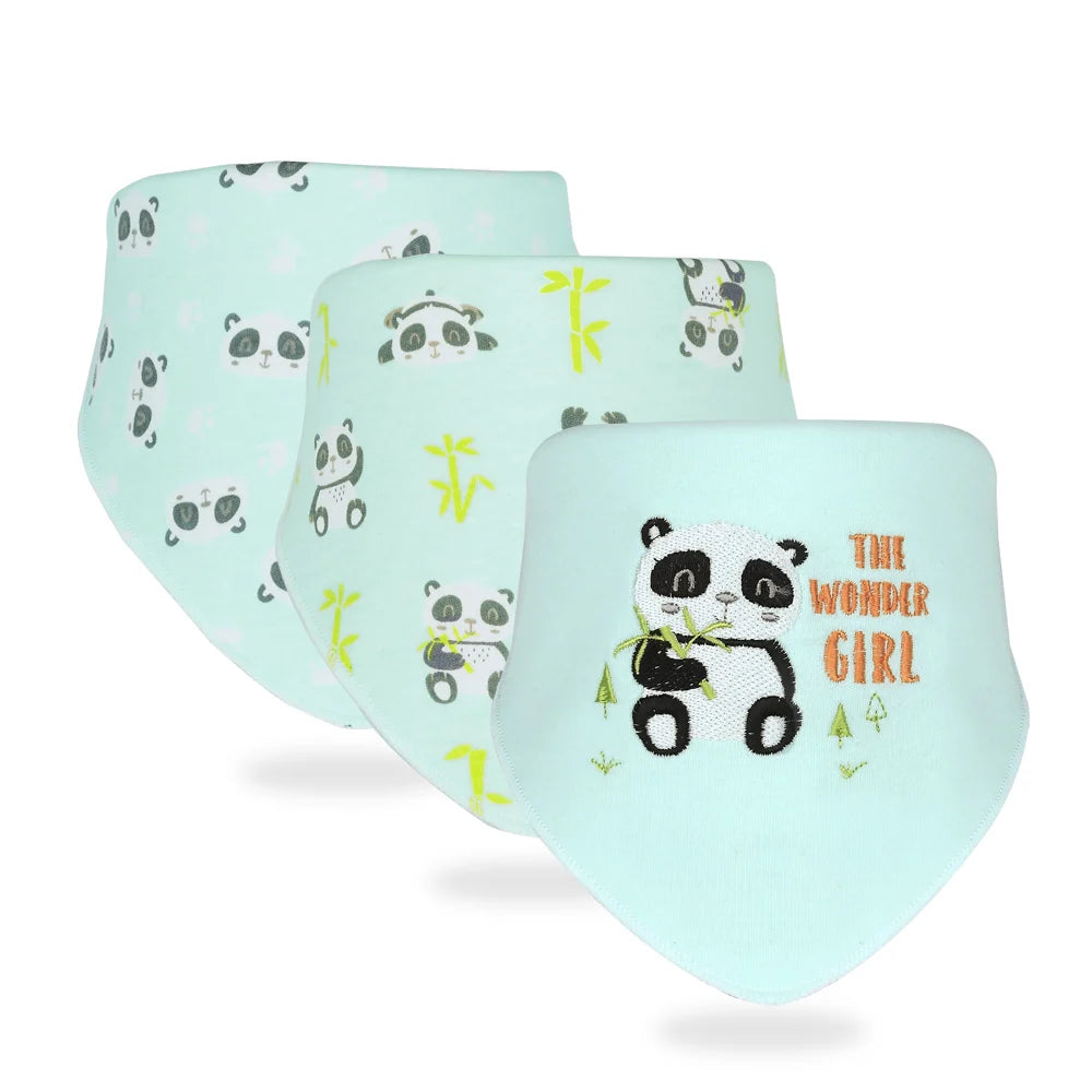 INSULAR Newly Baby Bibs 3pcs Baby Bandana Bib Cotton Babadores Infant Towel For Boys And Girls Baby Clothing Infant Accessories