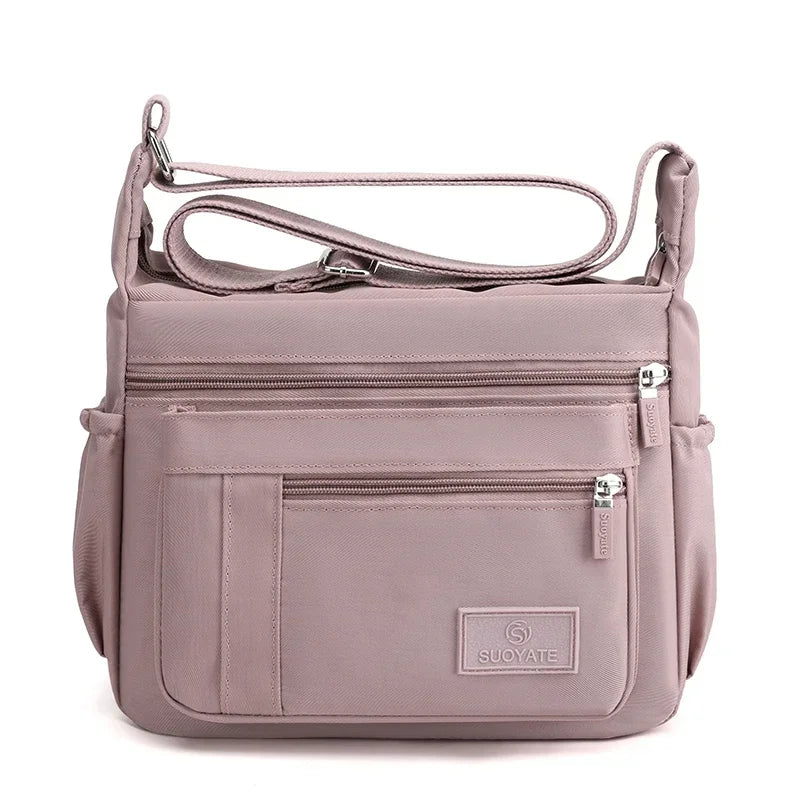 Women's Waterproof Nylon Crossbody Bag – Lightweight Shoulder Messenger Bag