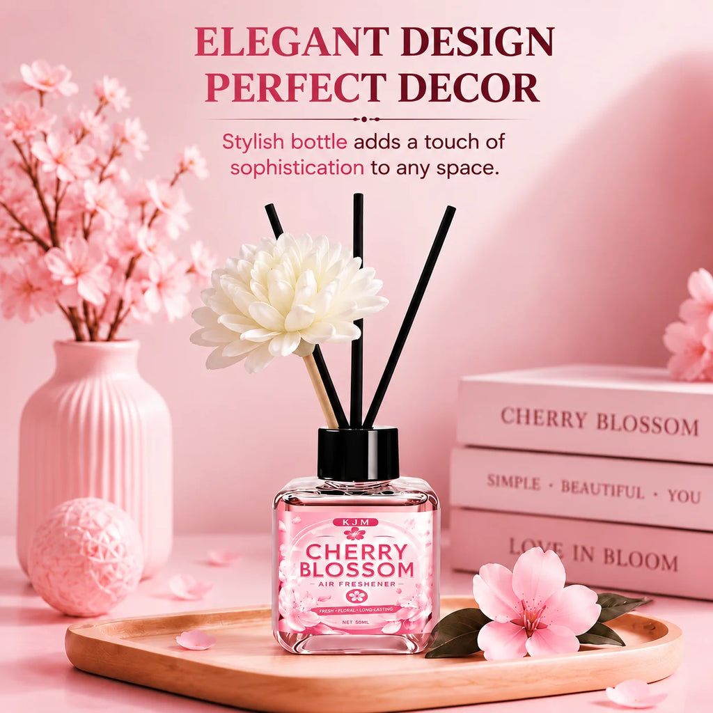 Cherry Blossom Fragrance Diffuser – Long-Lasting Air Freshener for Car and Home