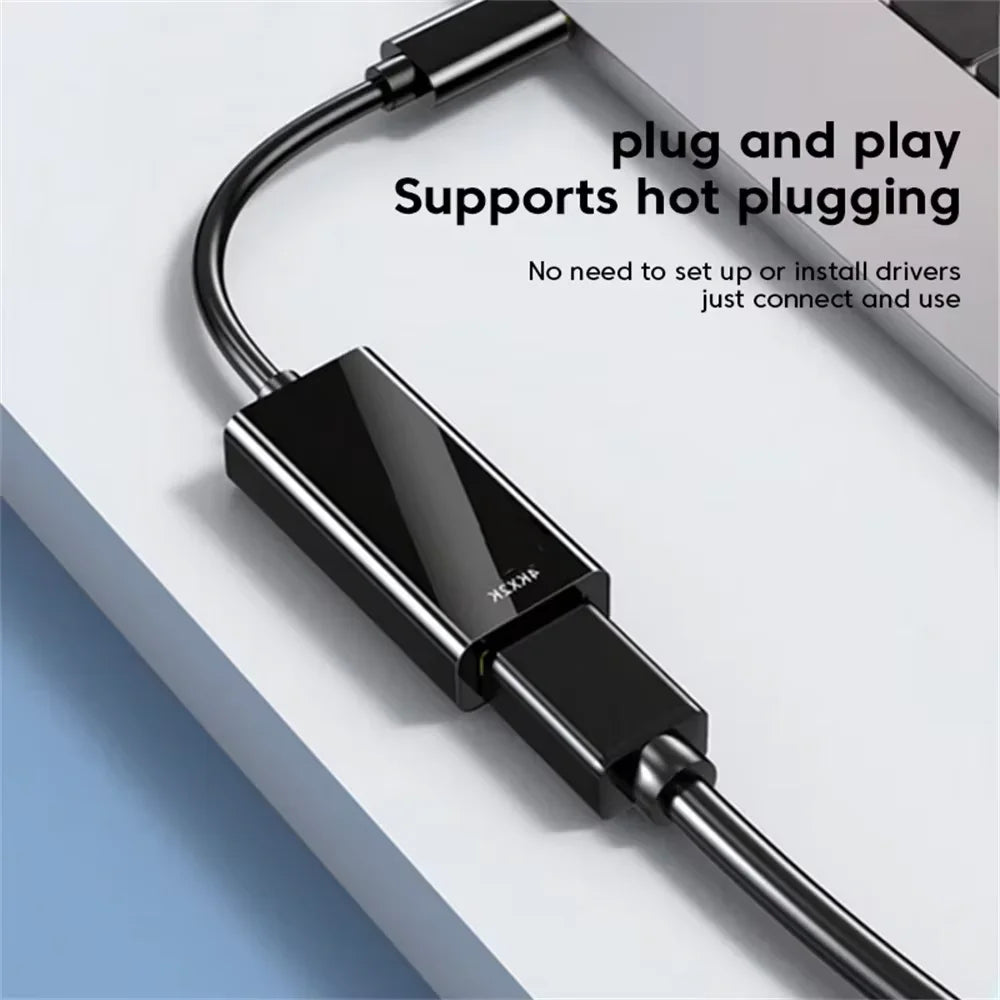 Type C to HDMI-compatible Cable USB C to HDTV Converter HD 4K USB 3.1 HDTV Cable Adapter for MacBook Chromebook Samsung Xiaomi