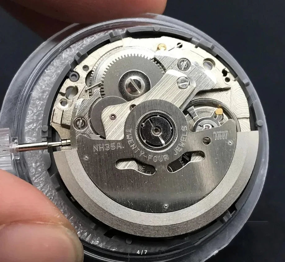 TMI Japan NH35 Movement High Accuracy Mechanical Automatic Watch Wrist Day Date Set Mechanical Wristwatches Watch Wrist For Men